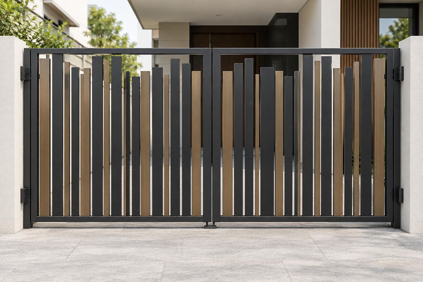 Mixed-height slat gate